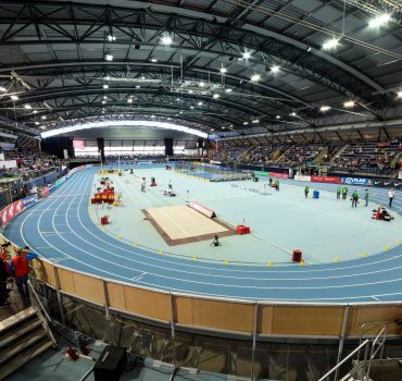 Deutsche Leichtathletik Meisterschaften 2019 in der Halle am 16 2 19 Arena Leipzig Blick in die Aren