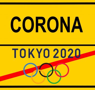 Symbolbild Absage oder Verschiebung der Olympischen Sommerspiele in Tokio 2020 wegen Coronavirus, Sars-CoV-2, Covid-19,