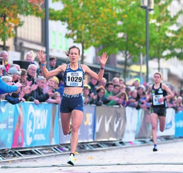 Deutsche Meisterschaft 10km Strasse; Uelzen, 31.10.2021 Hanna Klein (LAV Stadtwerke Tuebingen) gewinnt die 10km der Frau